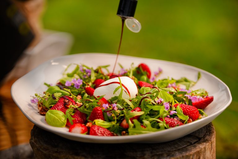 Strawberry & Fresh Buffalo Mozzarella Salad